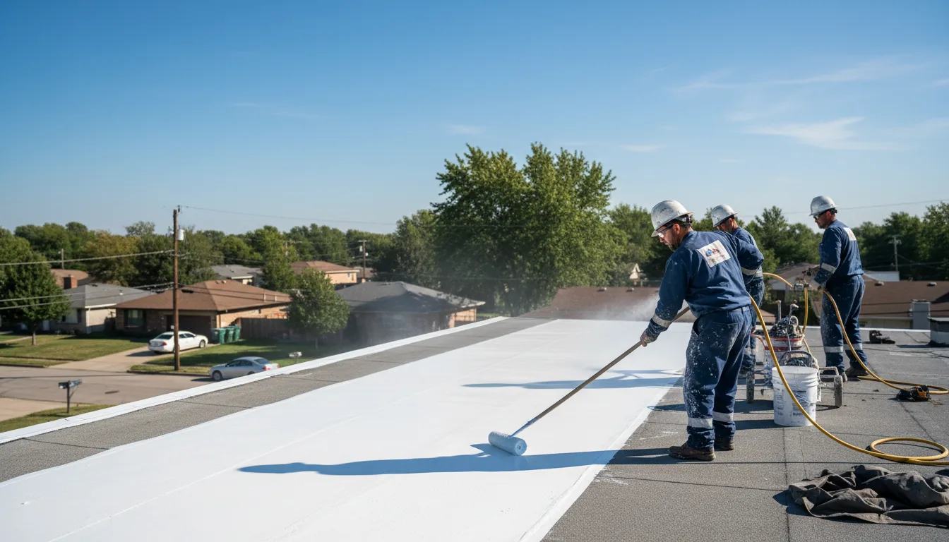 Commercial roof coating in Pine Mountain Club, CA near me